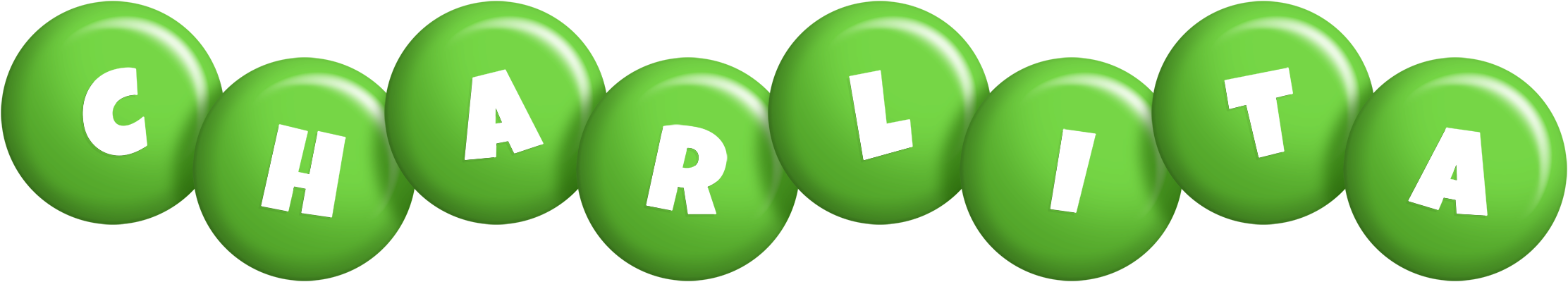 Charlita candy-green logo