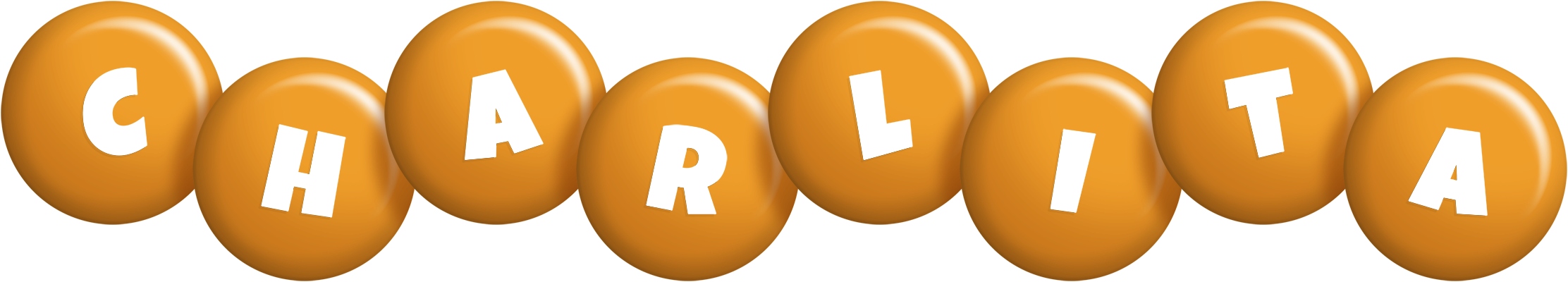 Charlita candy-orange logo
