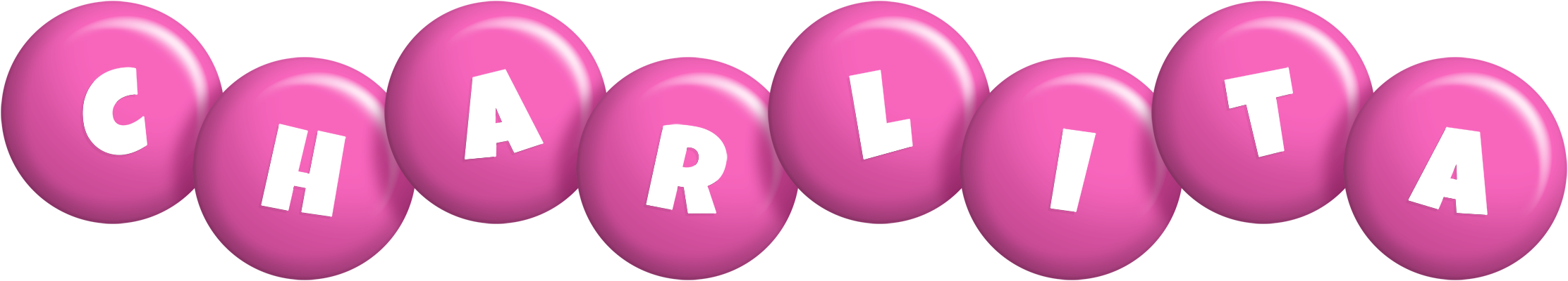 Charlita candy-pink logo