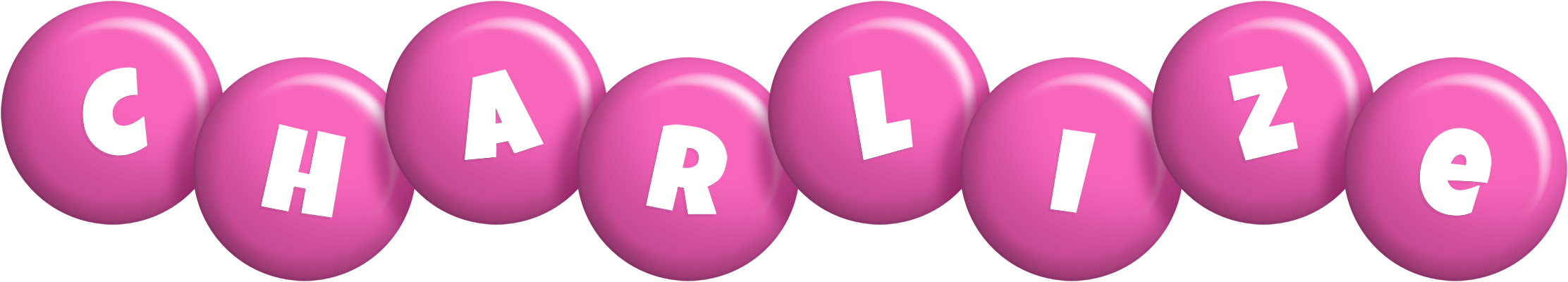 Charlize candy-pink logo
