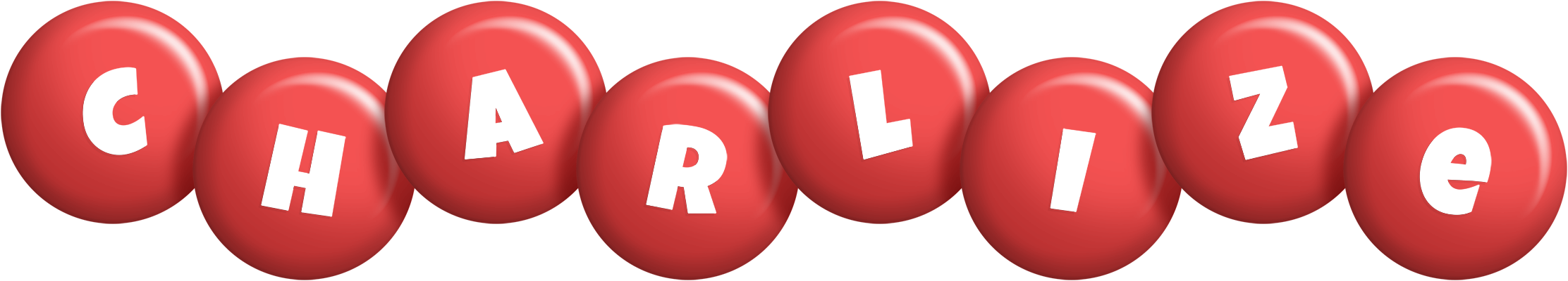 Charlize candy-red logo
