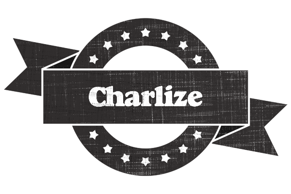 Charlize grunge logo