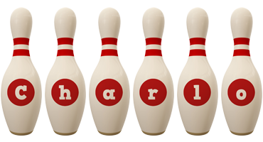 Charlo bowling-pin logo