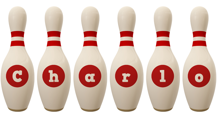 Charlo bowling-pin logo