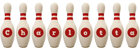 Charlotta bowling-pin logo