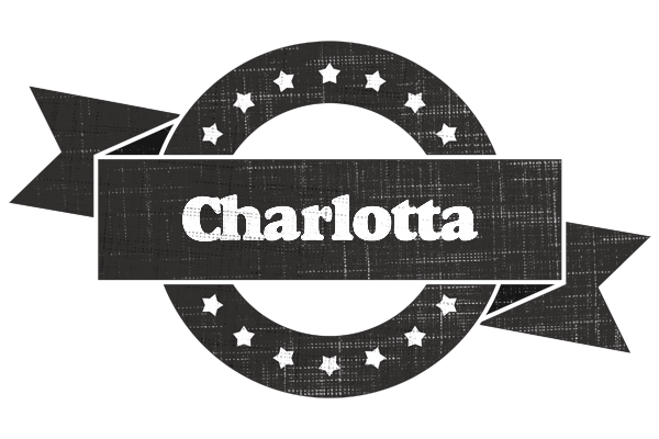 Charlotta grunge logo