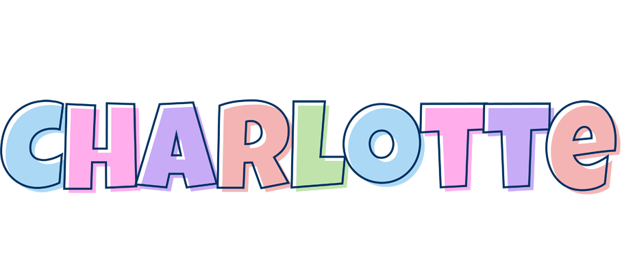 Charlotte pastel logo