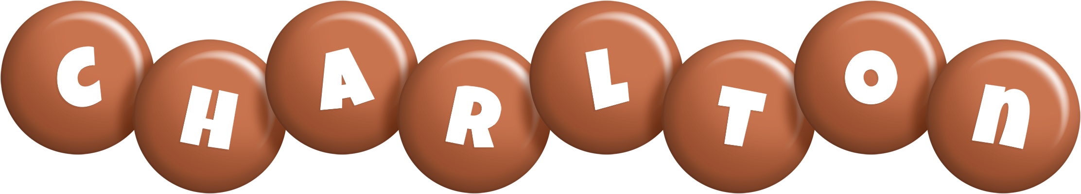 Charlton candy-brown logo