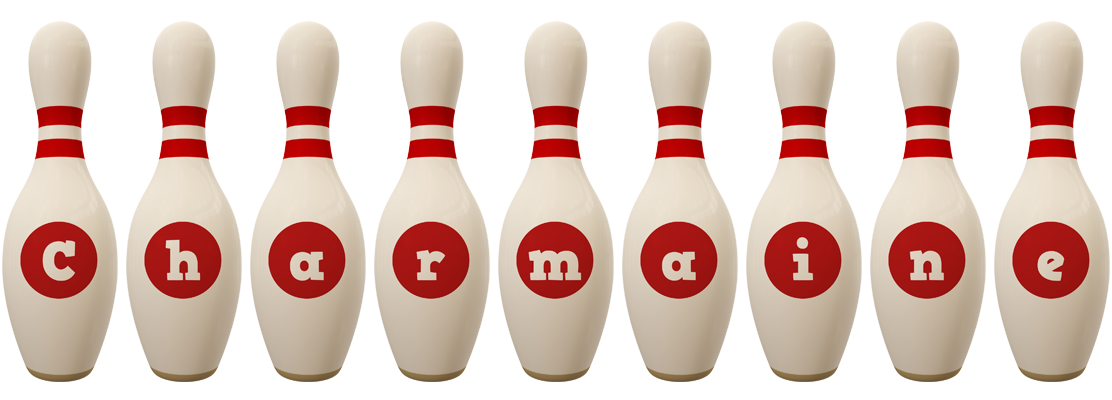 Charmaine bowling-pin logo