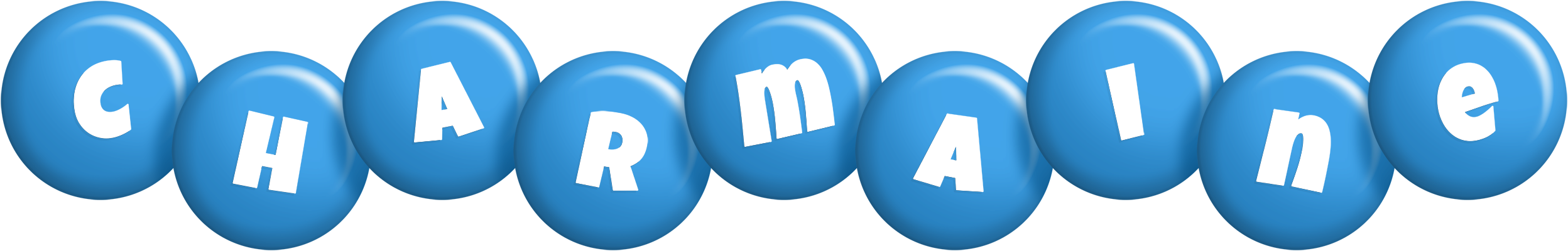 Charmaine candy-blue logo