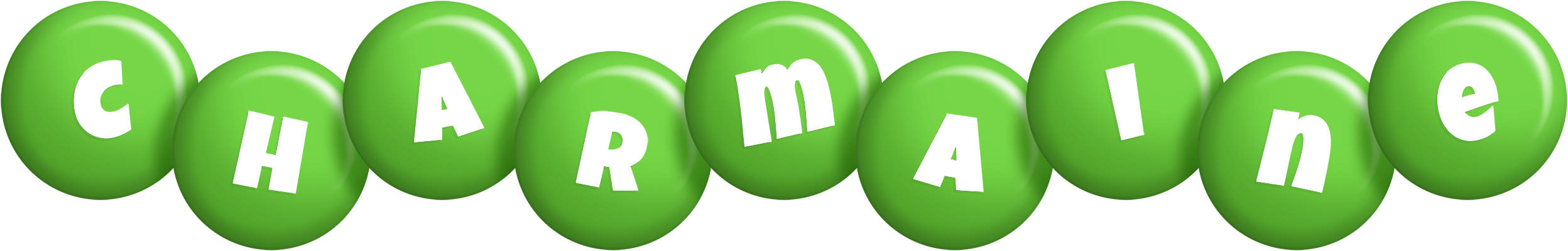 Charmaine candy-green logo