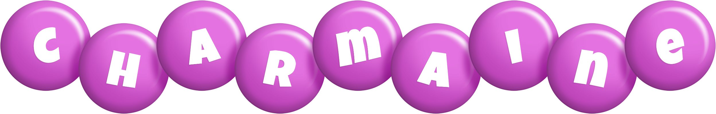 Charmaine candy-purple logo