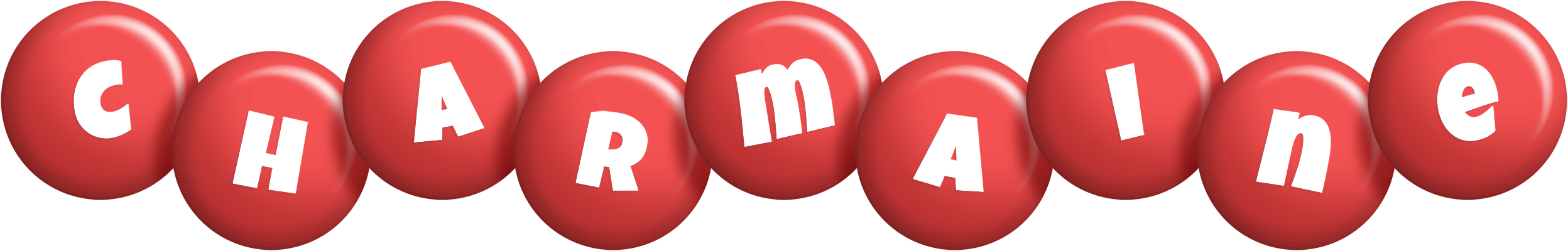 Charmaine candy-red logo
