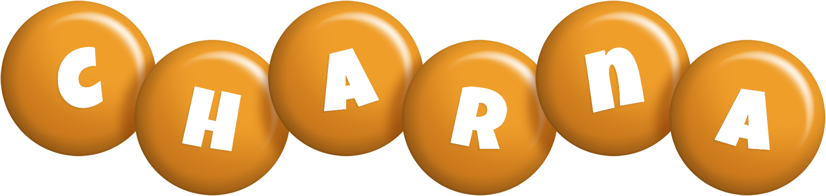 Charna candy-orange logo
