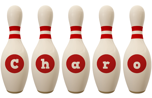 Charo bowling-pin logo