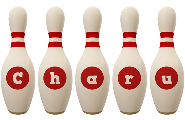 Charu bowling-pin logo