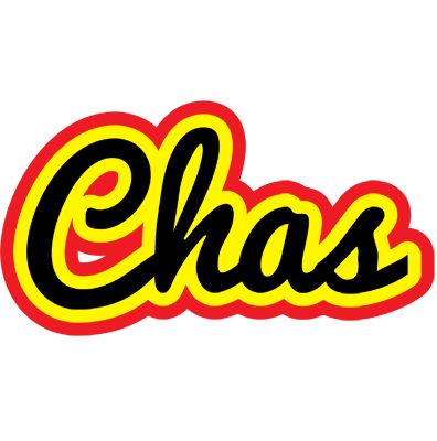 Chas flaming logo