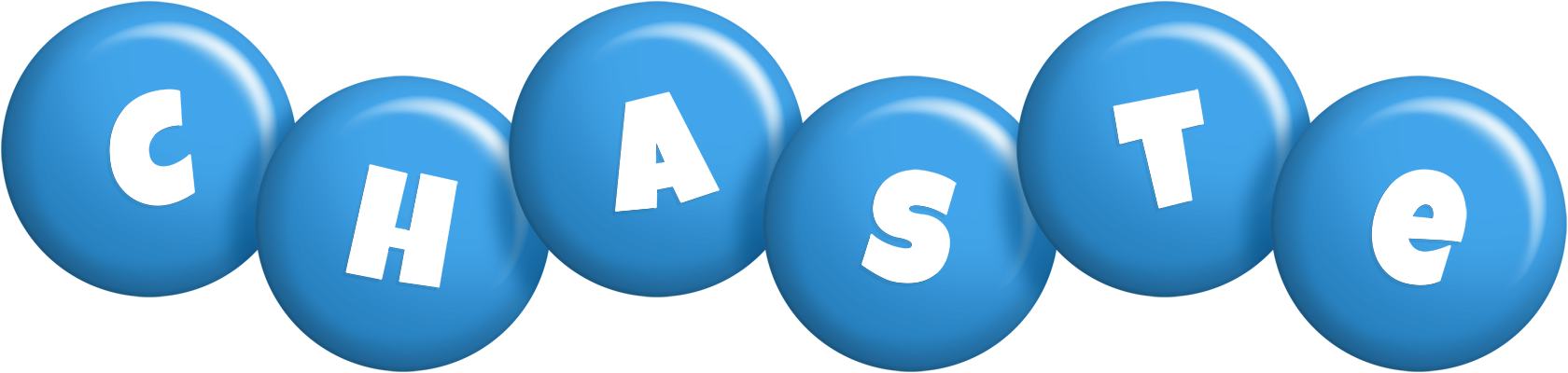 Chaste candy-blue logo
