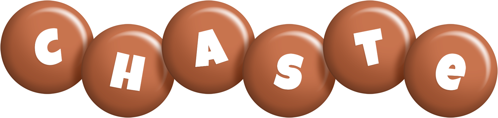 Chaste candy-brown logo