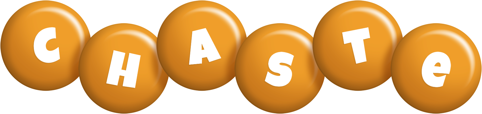 Chaste candy-orange logo