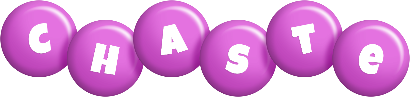 Chaste candy-purple logo
