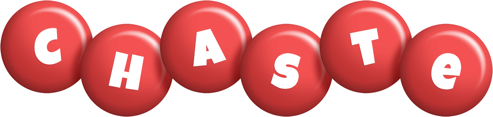 Chaste candy-red logo