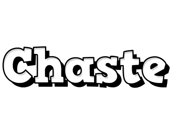 Chaste snowing logo