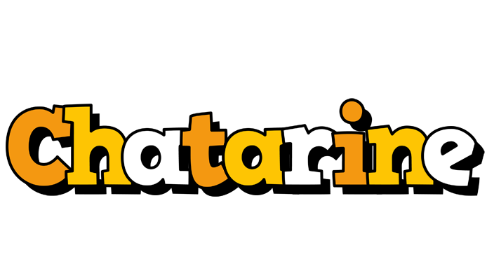 Chatarine cartoon logo