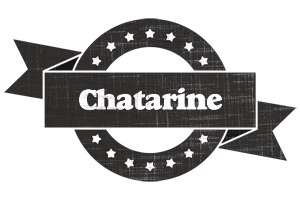 Chatarine grunge logo