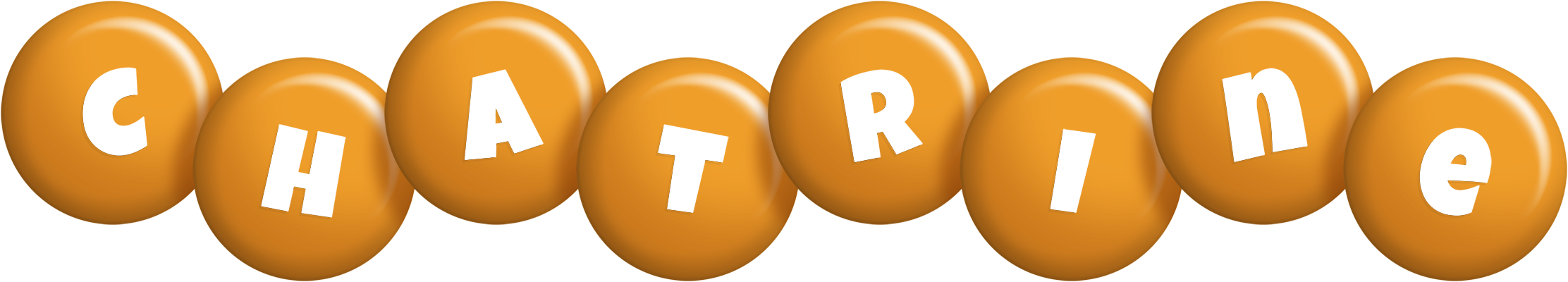 Chatrine candy-orange logo