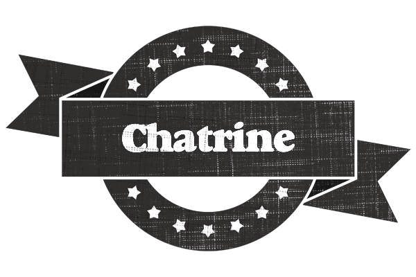 Chatrine grunge logo