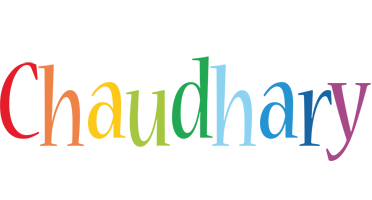 Chaudhary birthday logo