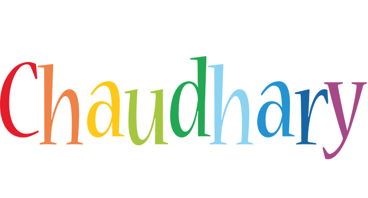 Chaudhary birthday logo