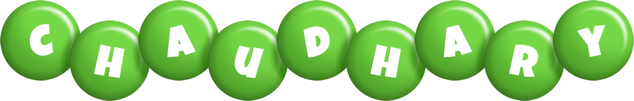 Chaudhary candy-green logo
