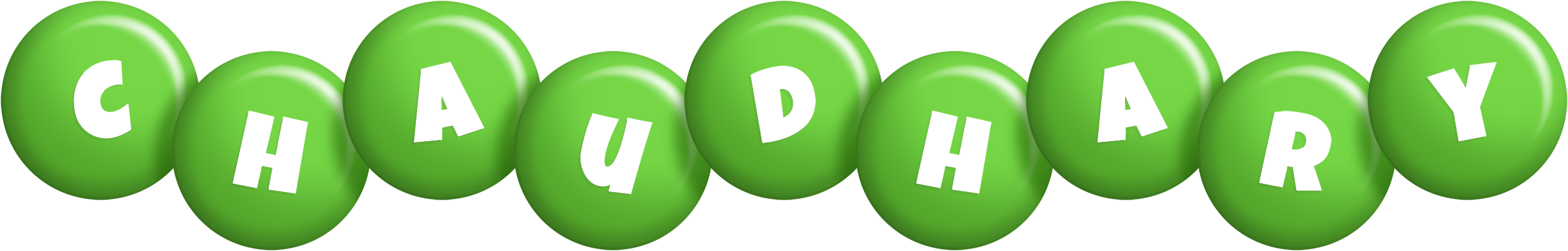 Chaudhary candy-green logo