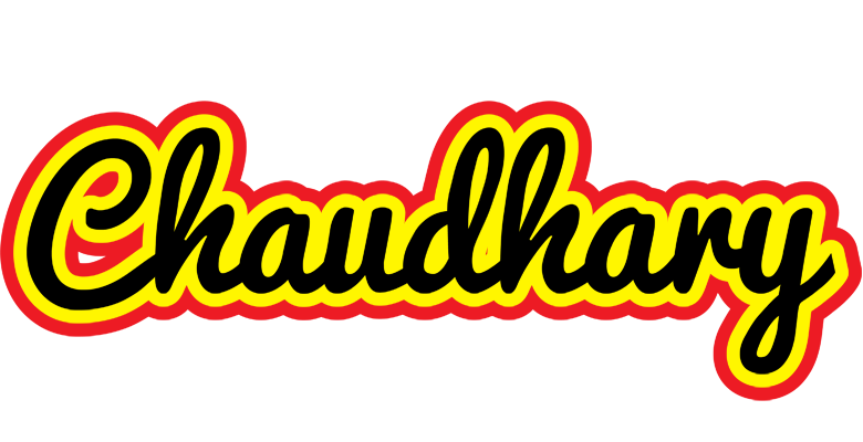 Chaudhary flaming logo