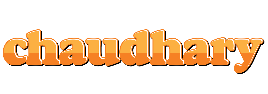 Chaudhary orange logo