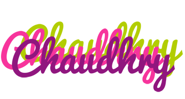 Chaudhry flowers logo