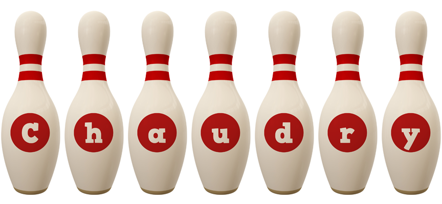 Chaudry bowling-pin logo