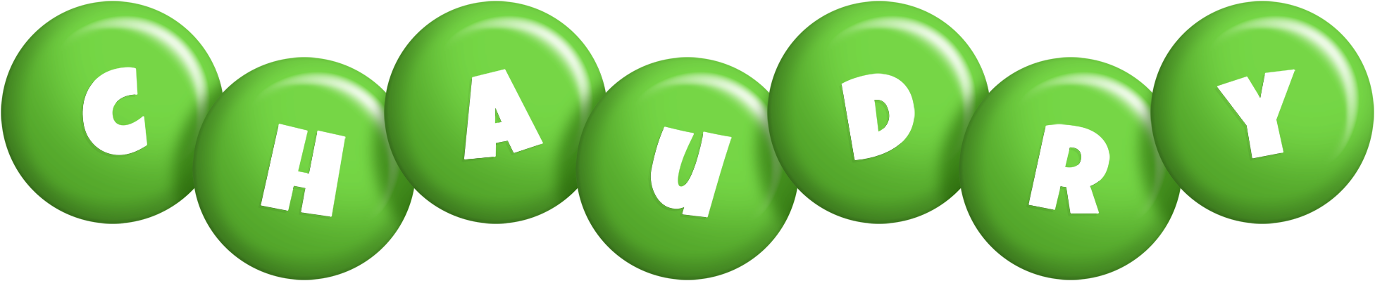Chaudry candy-green logo