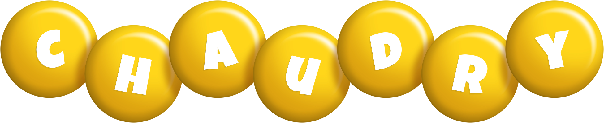 Chaudry candy-yellow logo