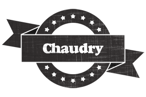 Chaudry grunge logo