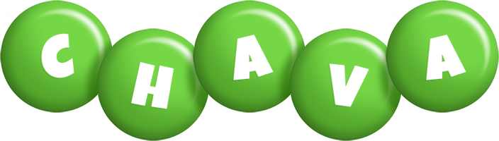 Chava candy-green logo
