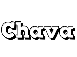 Chava snowing logo