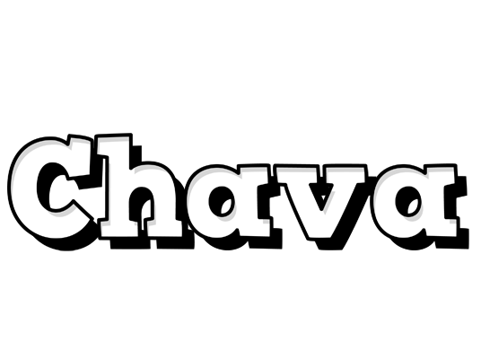 Chava snowing logo
