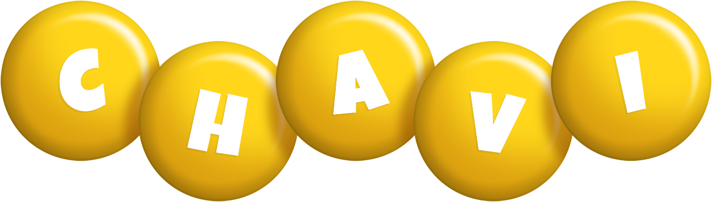 Chavi candy-yellow logo