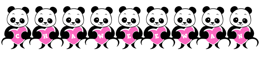 Chaweewan love-panda logo