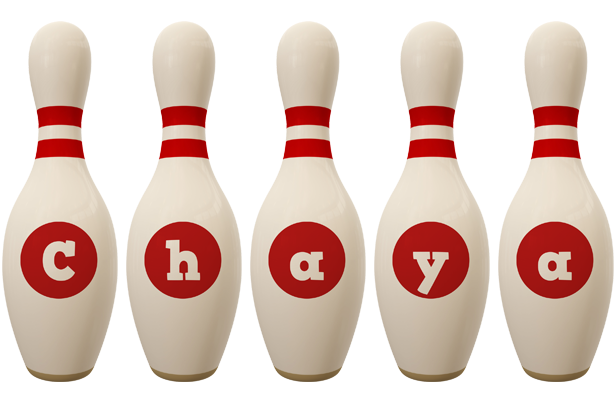 Chaya bowling-pin logo