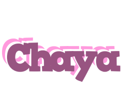 Chaya relaxing logo