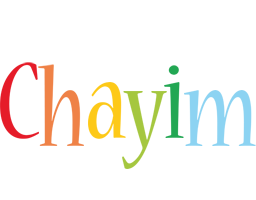 Chayim birthday logo